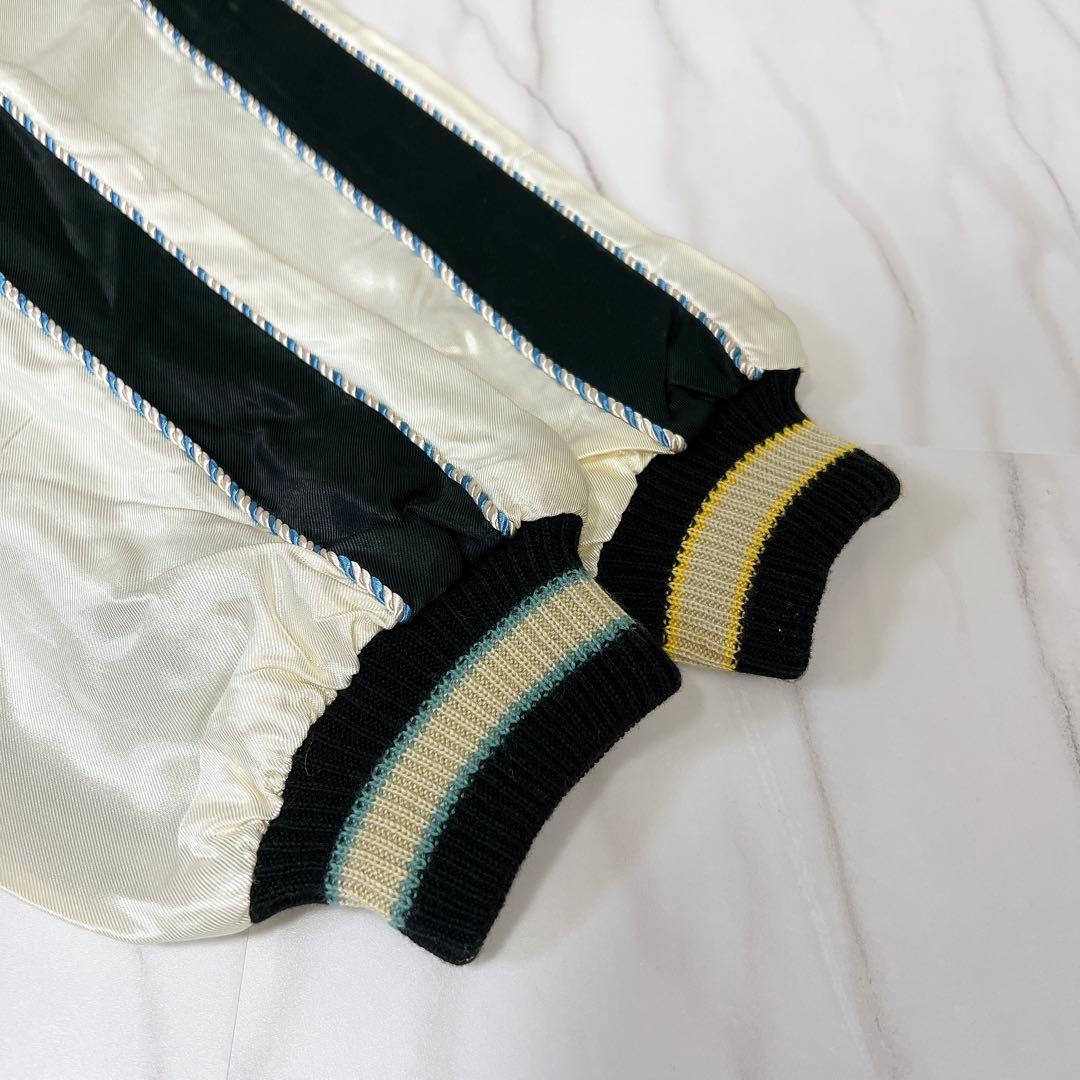 《美品》テーラー東洋 スカジャン リバーシブル 虎 桜 富士山 XLサイズ