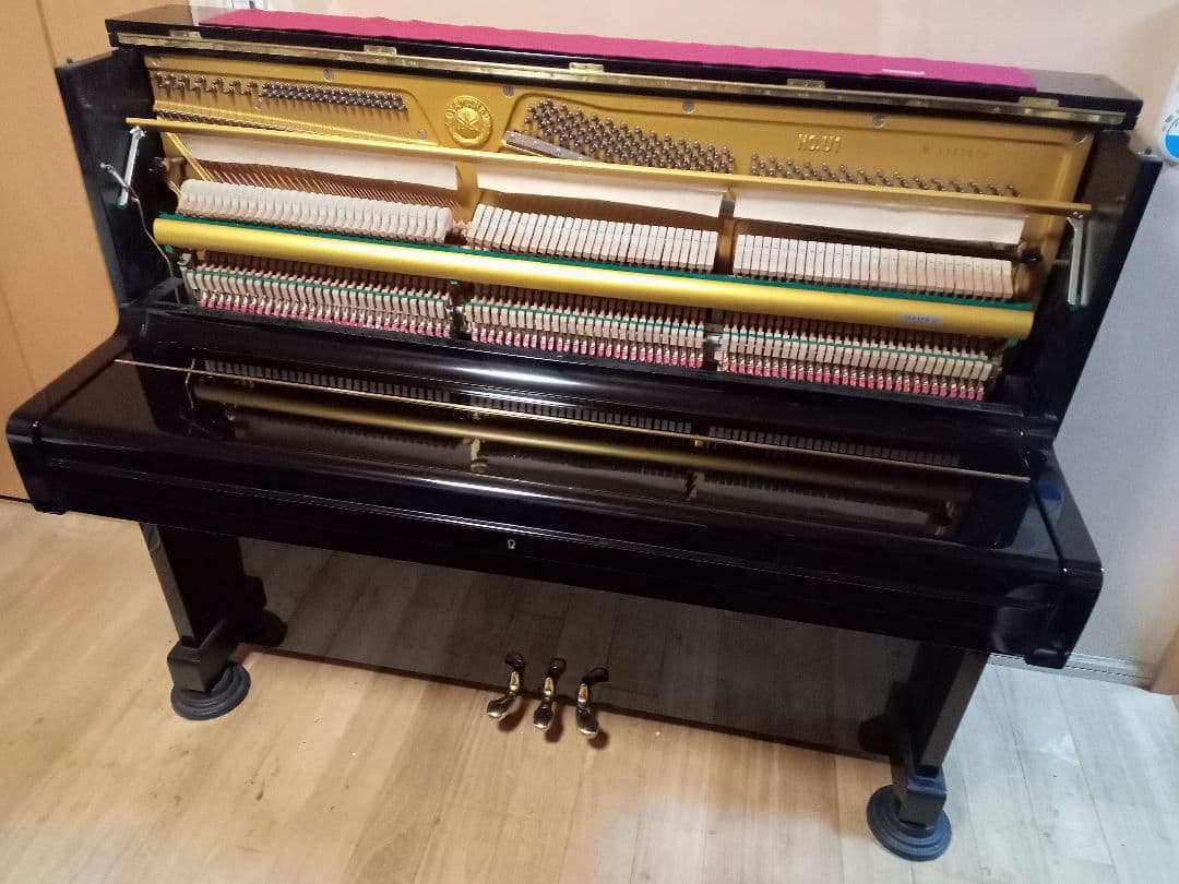 YAMAHA アップライト ピアノ U1E 黒 - メルカリ