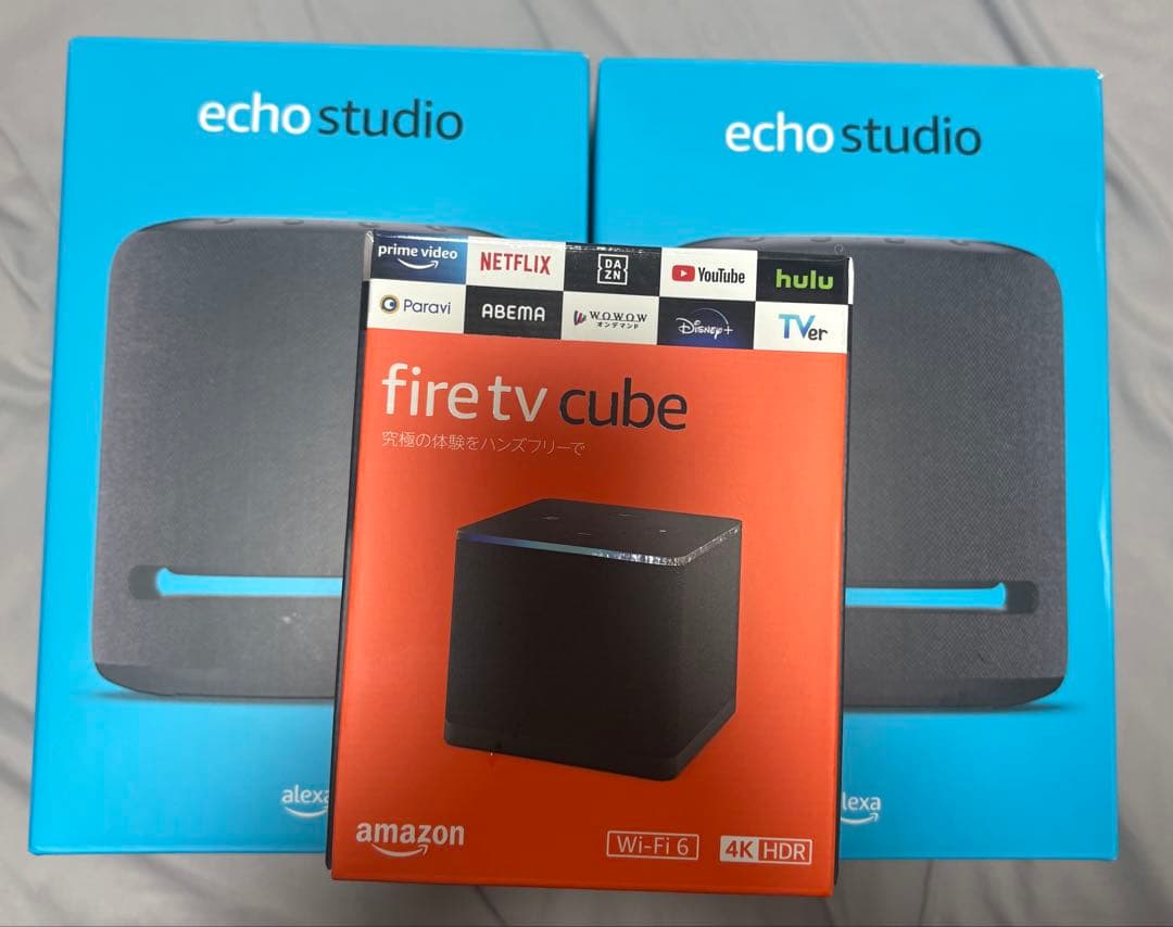 【セット】Echo Studio 2台セット + Fire TV Cube Fire TV Cube & Echo Studioレビュー - 正月休みはホームシアターを作