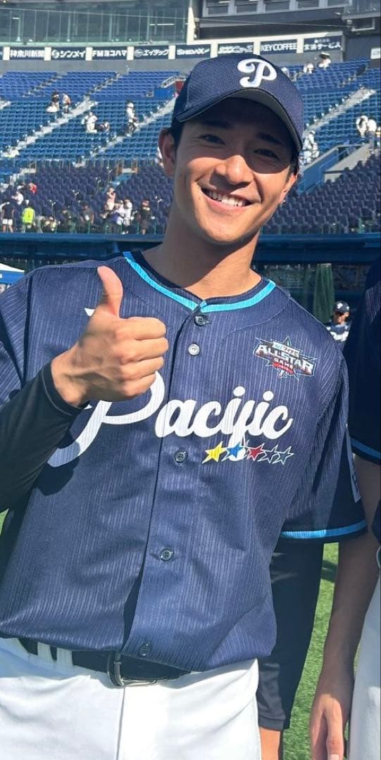 レア品 マイナビオールスター パリーグ プラクティスユニフォーム 柳町