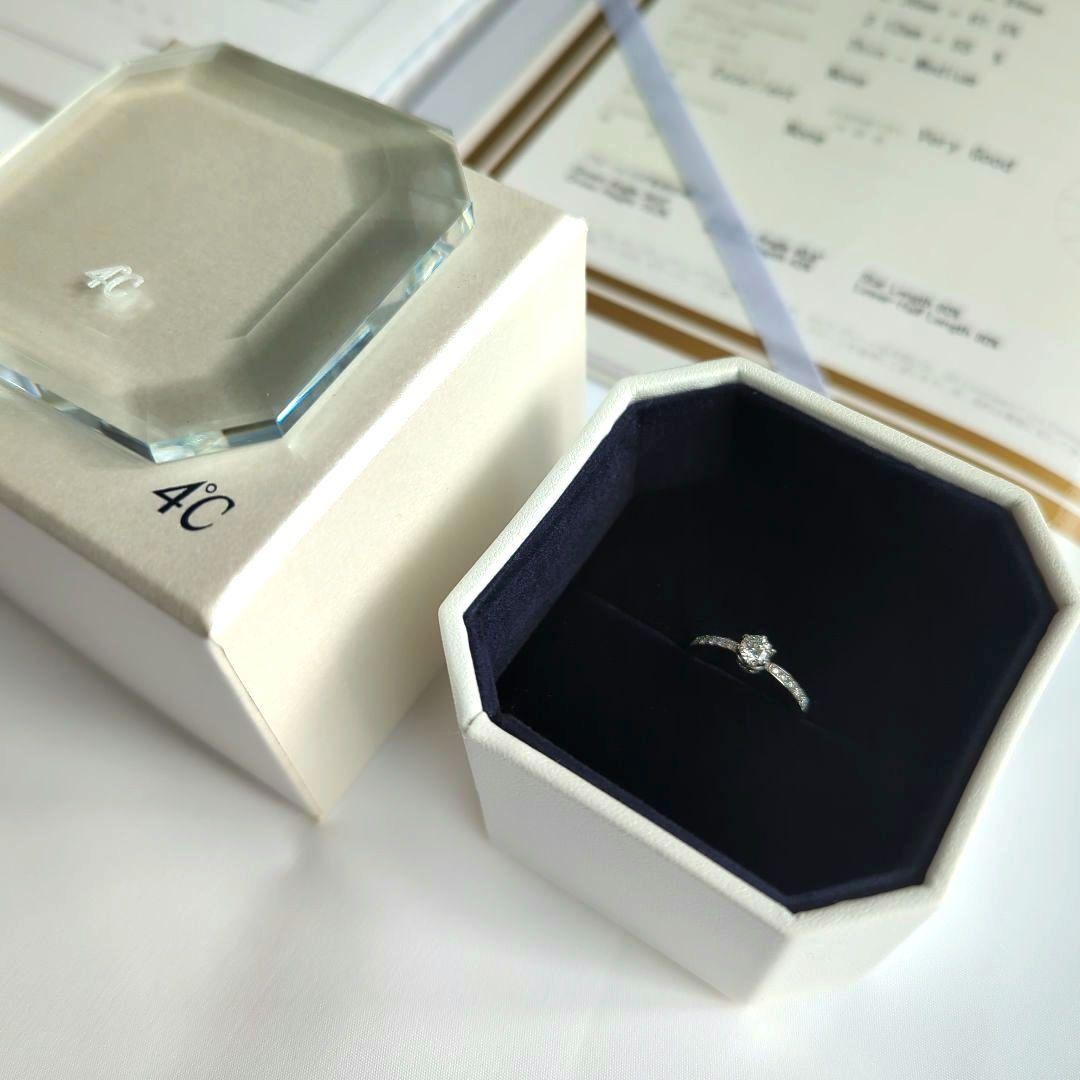 egg様☆専用　4℃　婚約指輪　0.212ct 7号　PT950