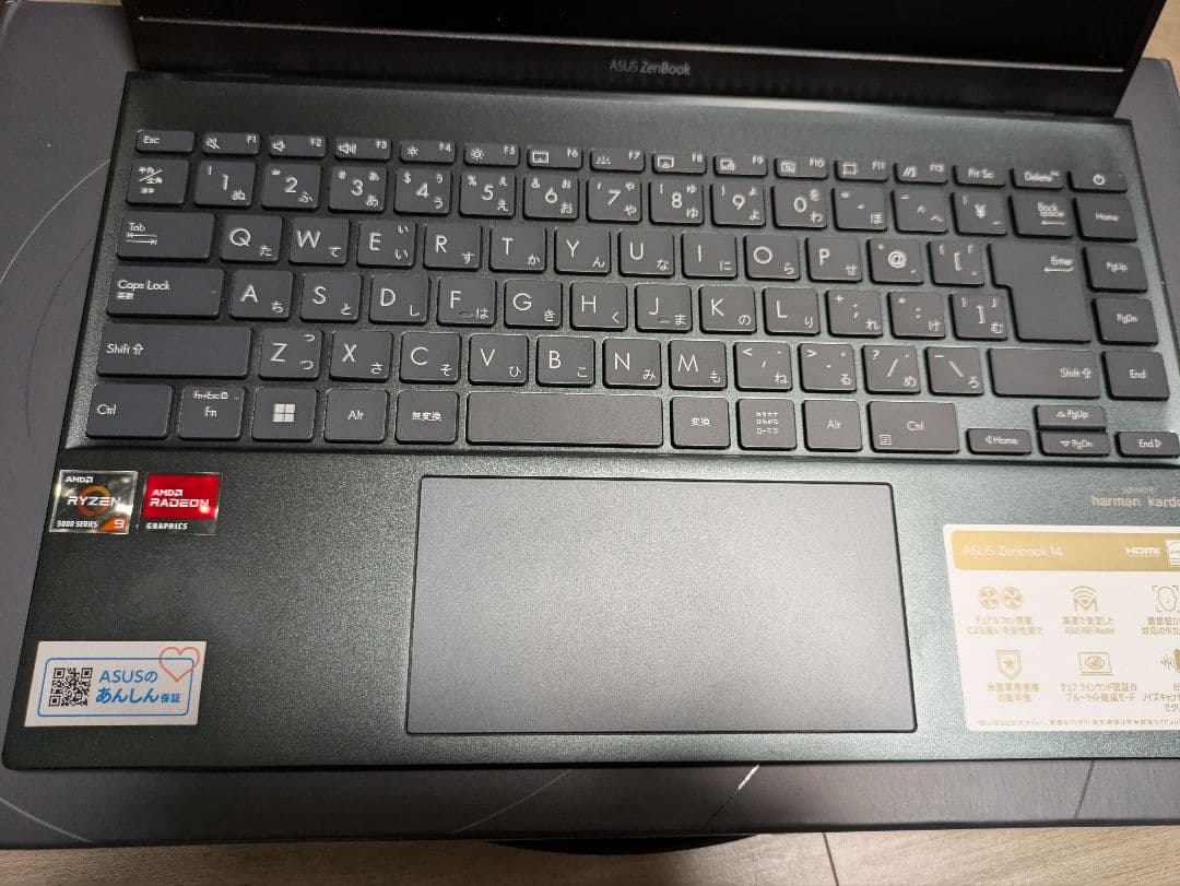 ASUS ZenBook14 Ryzen9 SSD512GB グレー - メルカリ
