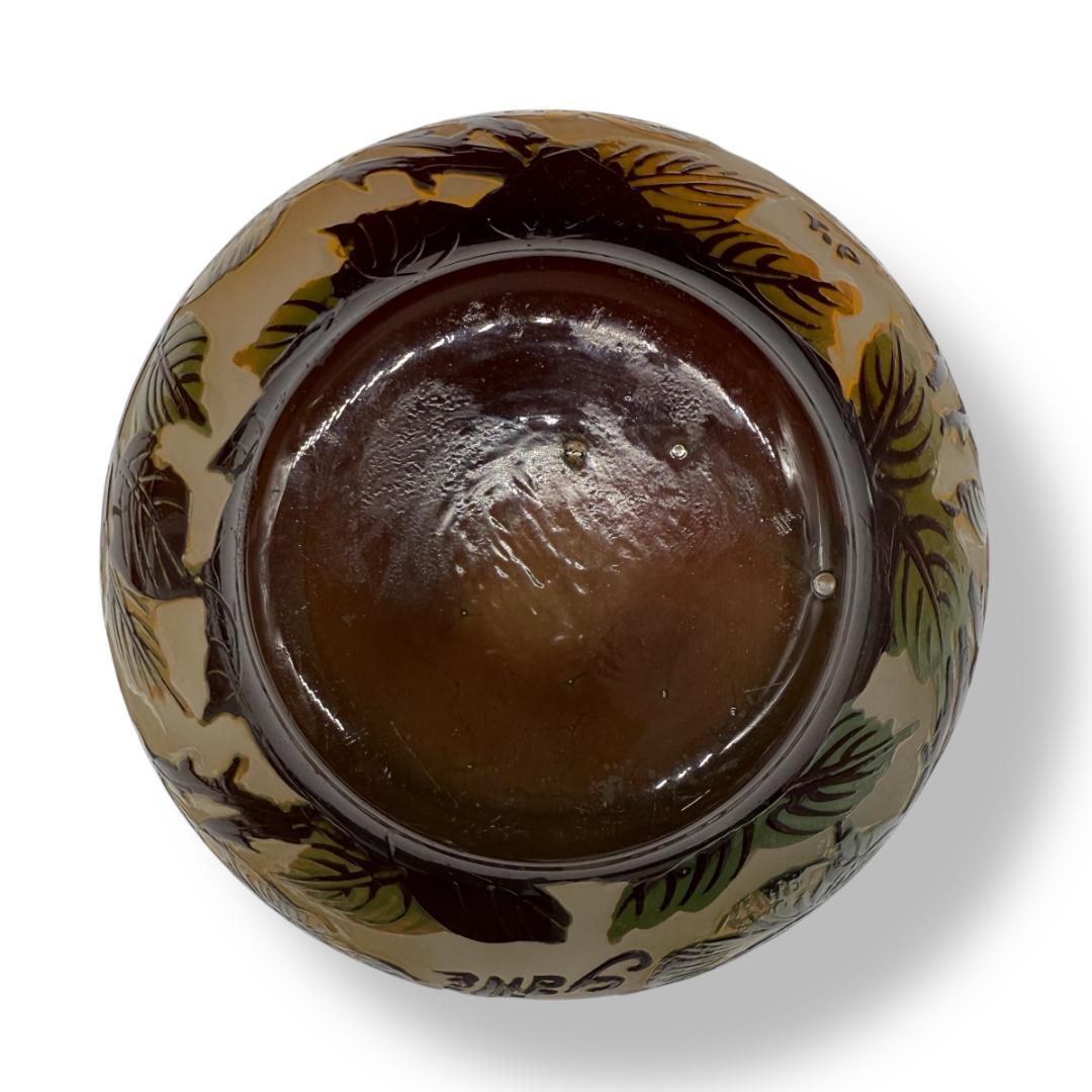 証明書付】希少 エミールガレ 花瓶 高さ9cm 幅16cm カメオ彫り - メルカリ