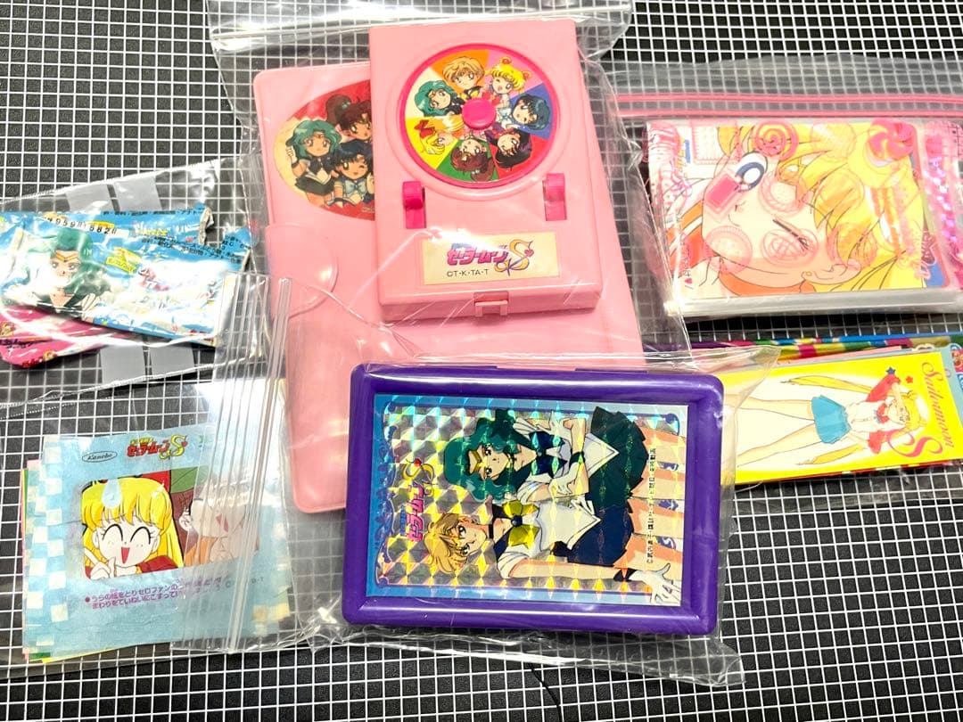 セーラームーンsuper 星座占いカードルーレット、トレカ、シール、カードケース