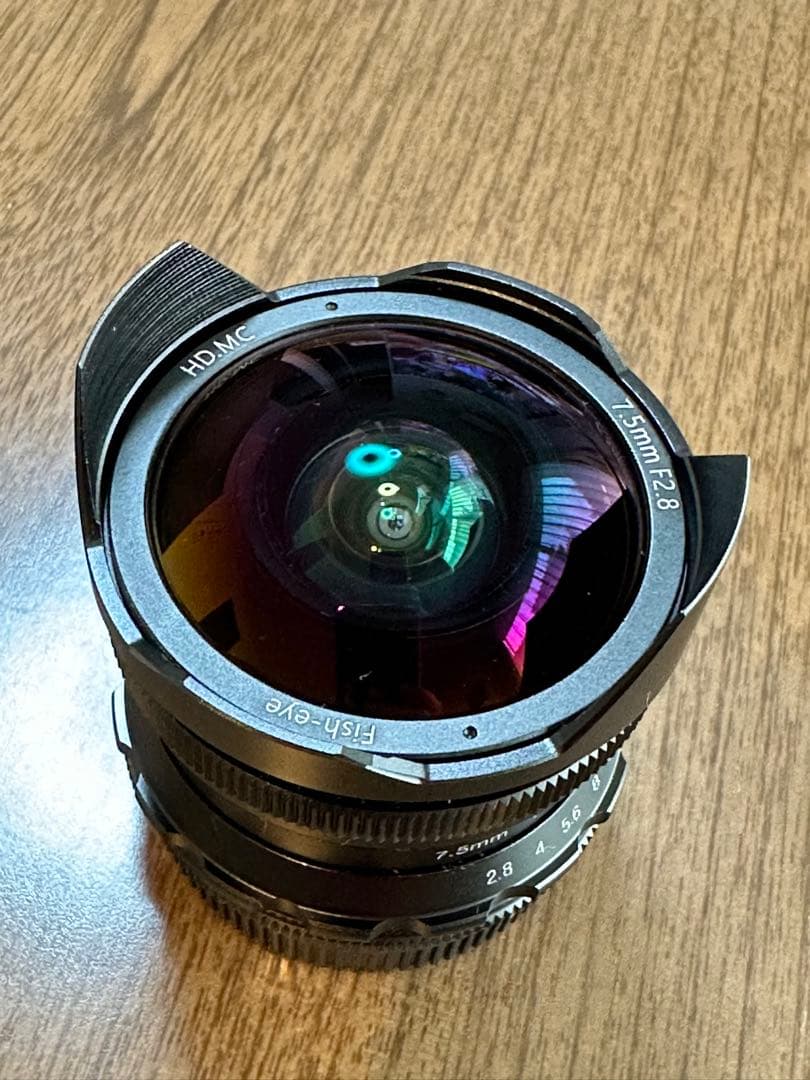 Pergear 7.5mm F2.8 カメラ交換レンズ 超広角 魚眼レンズ