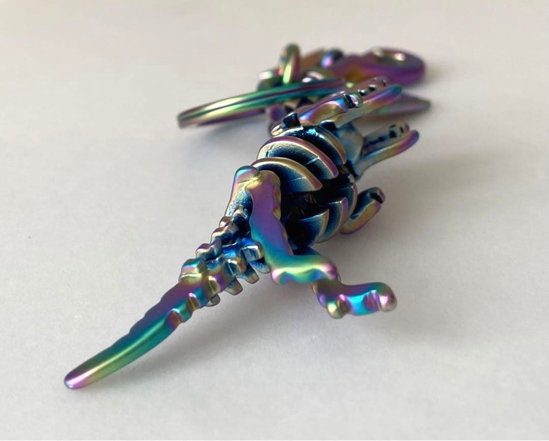 極希少】コーチ レキシー 恐竜 キーホルダー チャーム レインボー