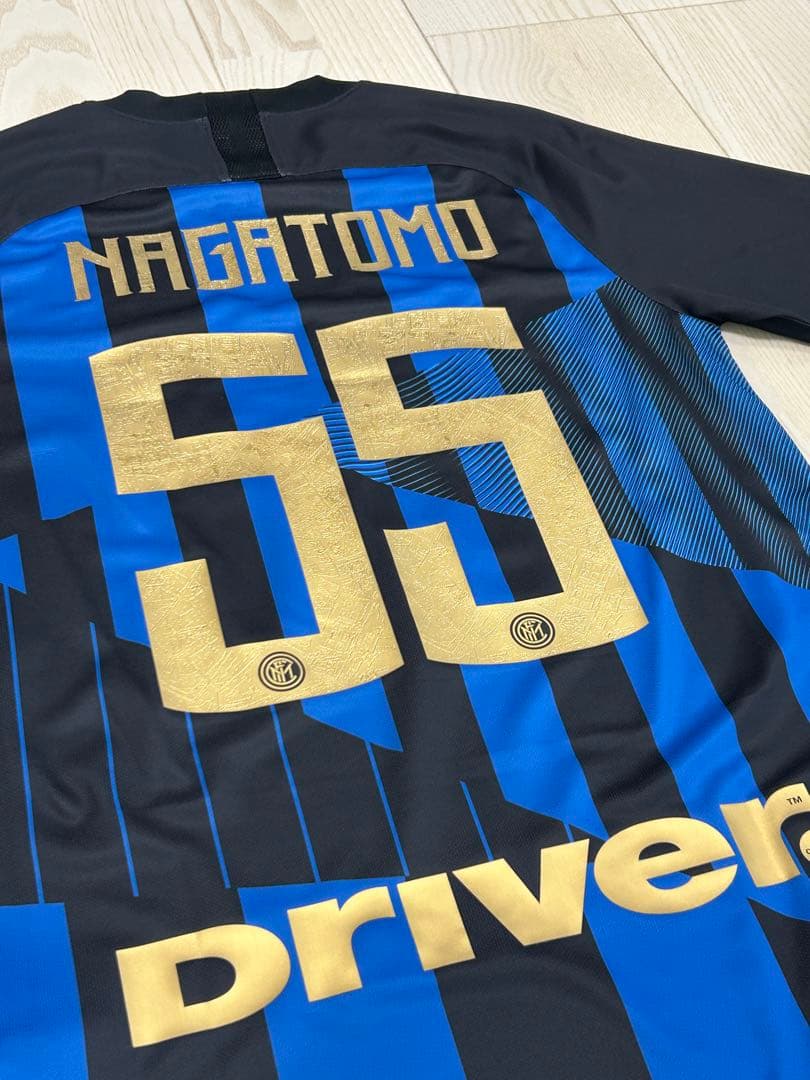 長友佑都 インテル ナイキ契約20周年限定ユニフォーム NIKE インテル 13/14 ユニフォーム アウェイ 半袖 レプリカ #55.長友佑