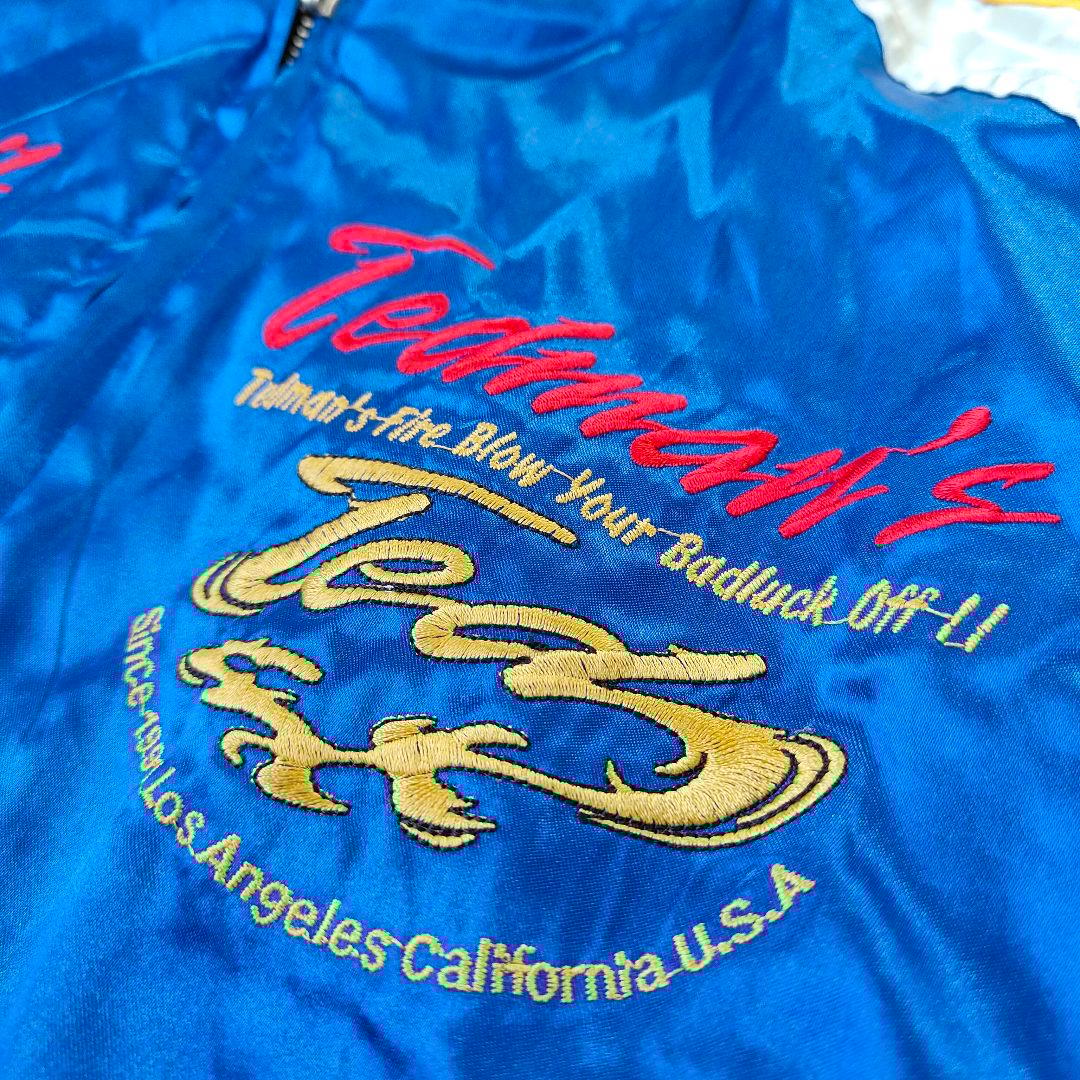 TEDMAN テッドマン リバーシブル スカジャン ベロア サテン 刺繍 L