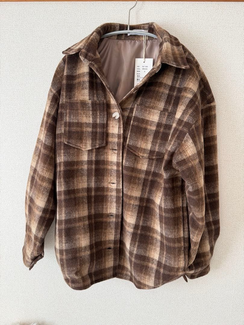 BLATE チェックコート 2025 AW ブラウン チェック