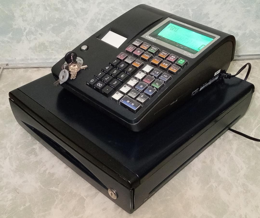 CASIO レジスター TE-340 DL-1218 カシオ - メルカリ