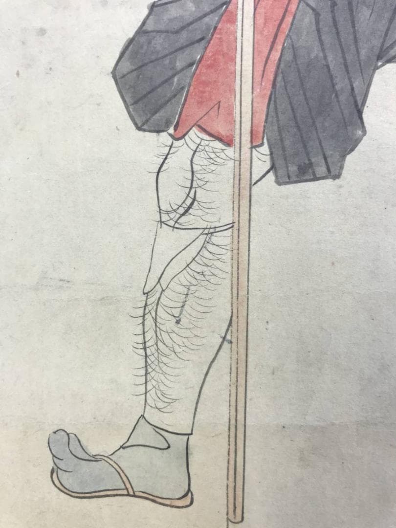 作者不明/大和絵/人物図/掛軸☆宝船☆AD-568