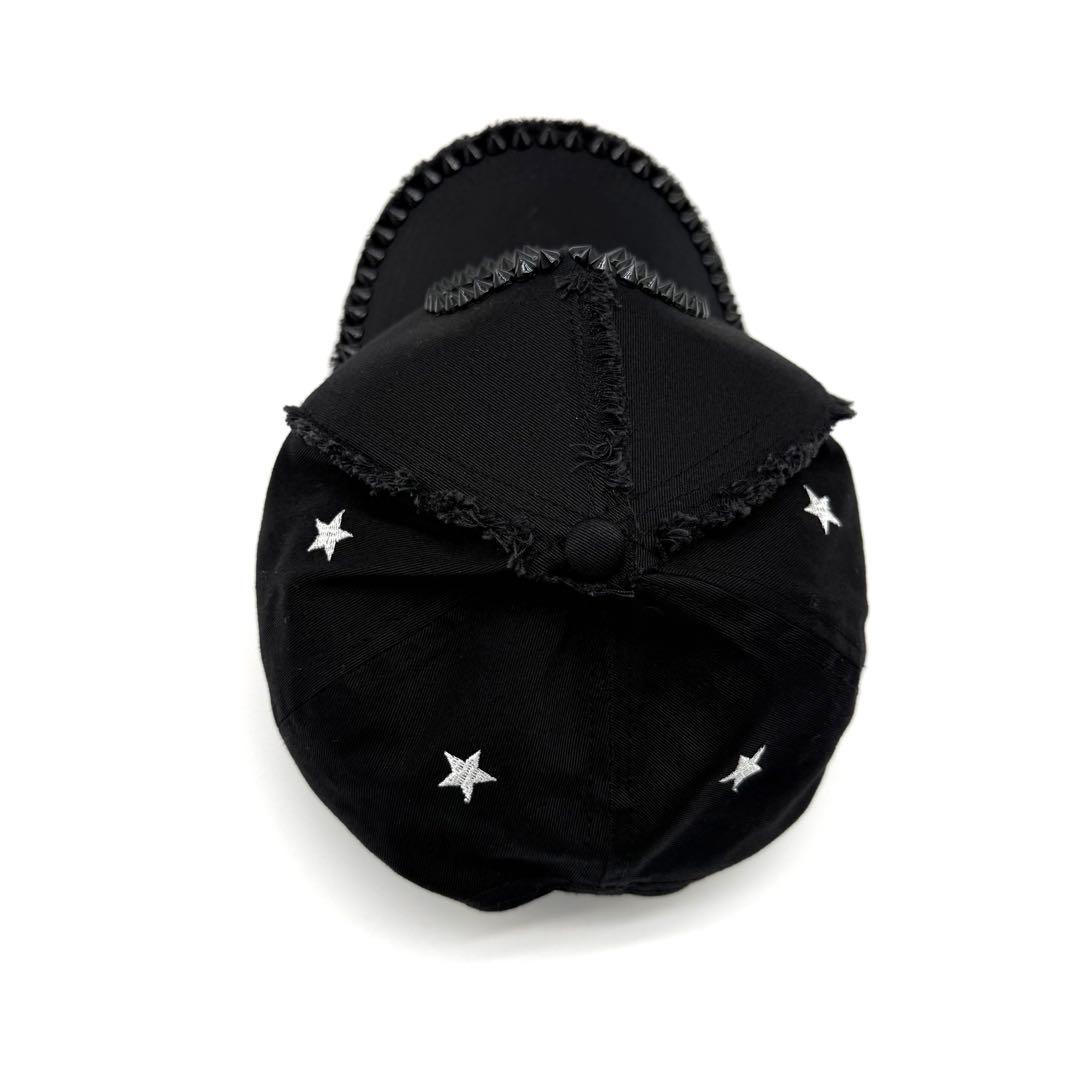 人気】Anne Coquine キャップ スタッズ スマイリー ブラック - メルカリ