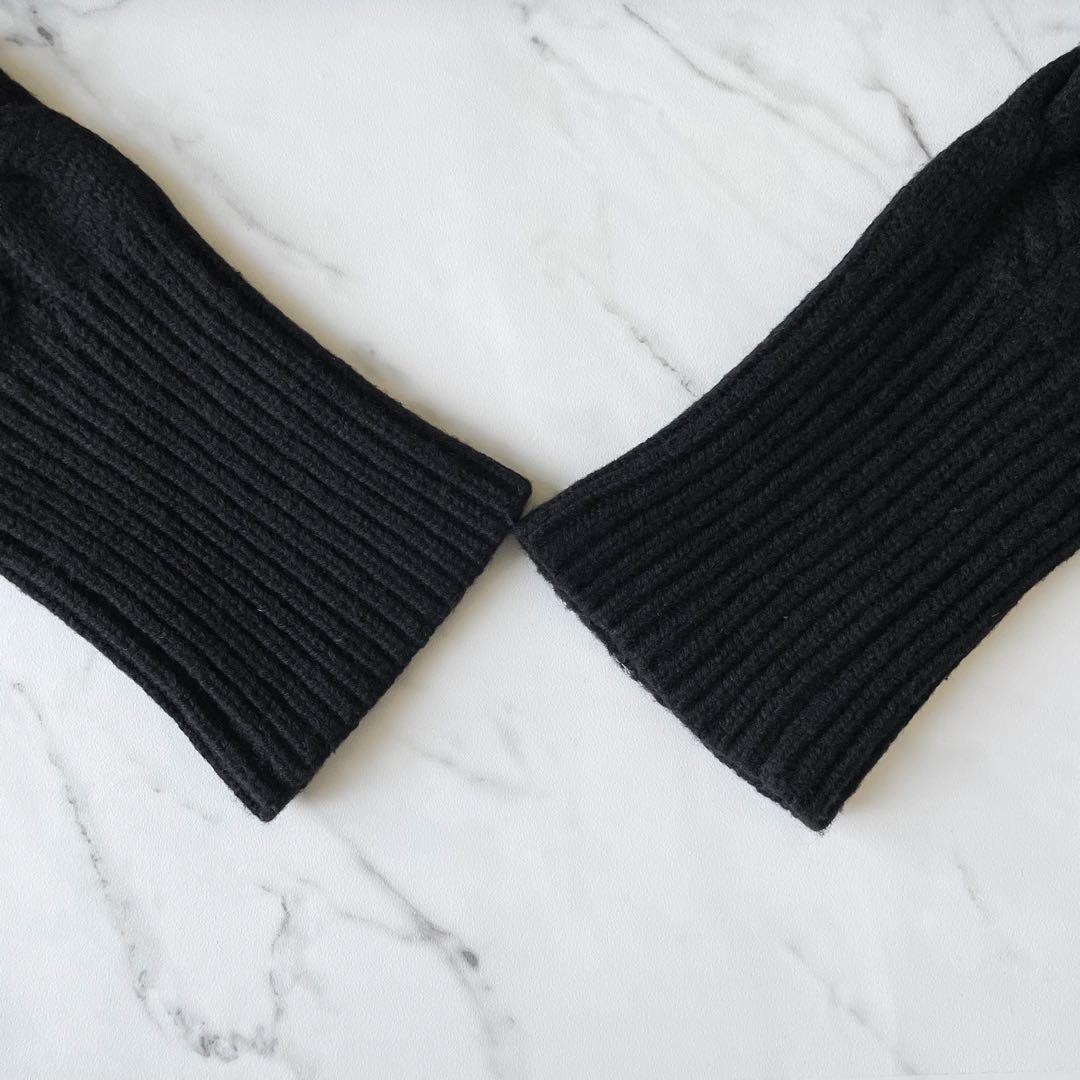 4364【美品】ブリーフィング ケーブルニットワンピース ハーフジップ