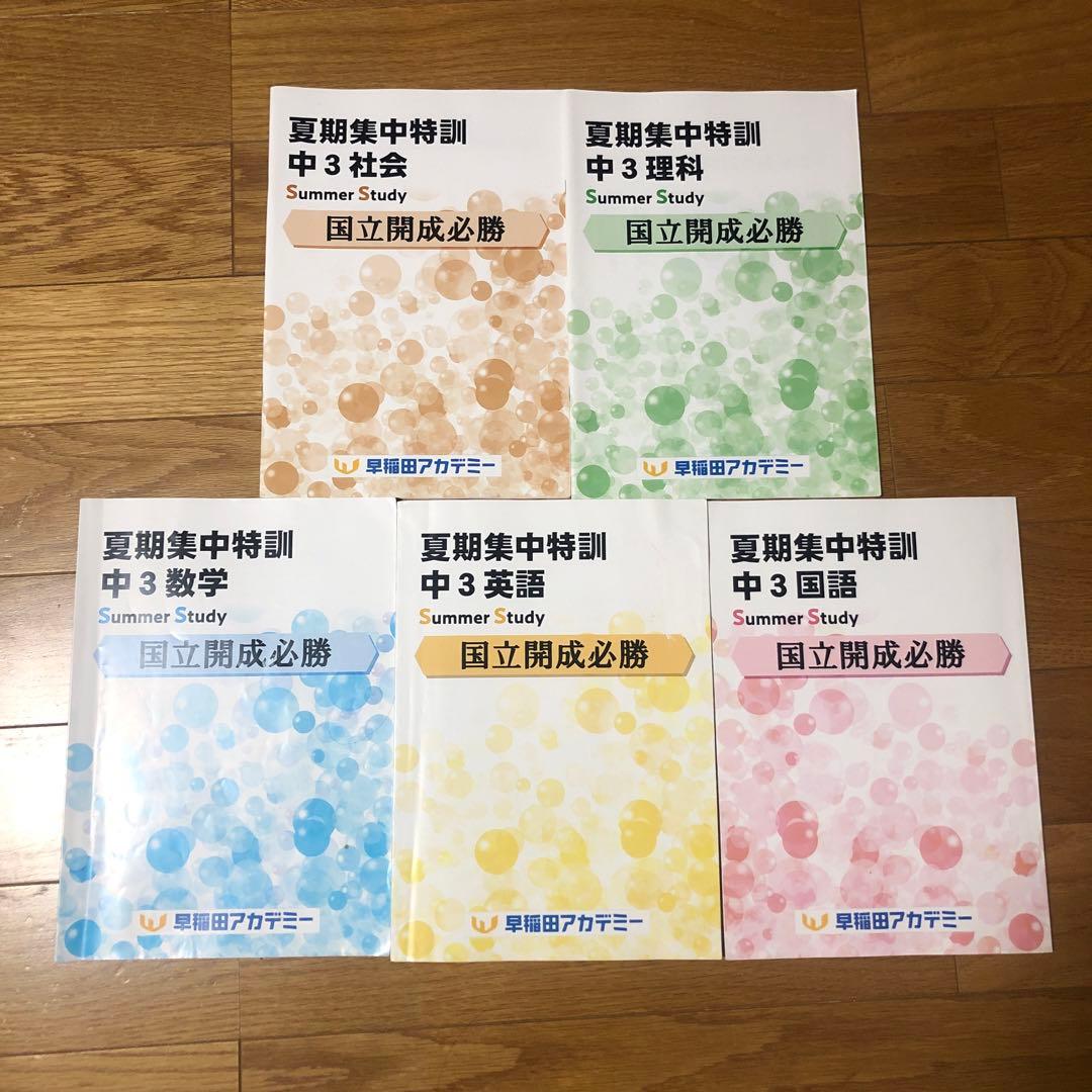 早稲田アカデミー 開成必勝 夏期集中特訓 テキスト - メルカリ