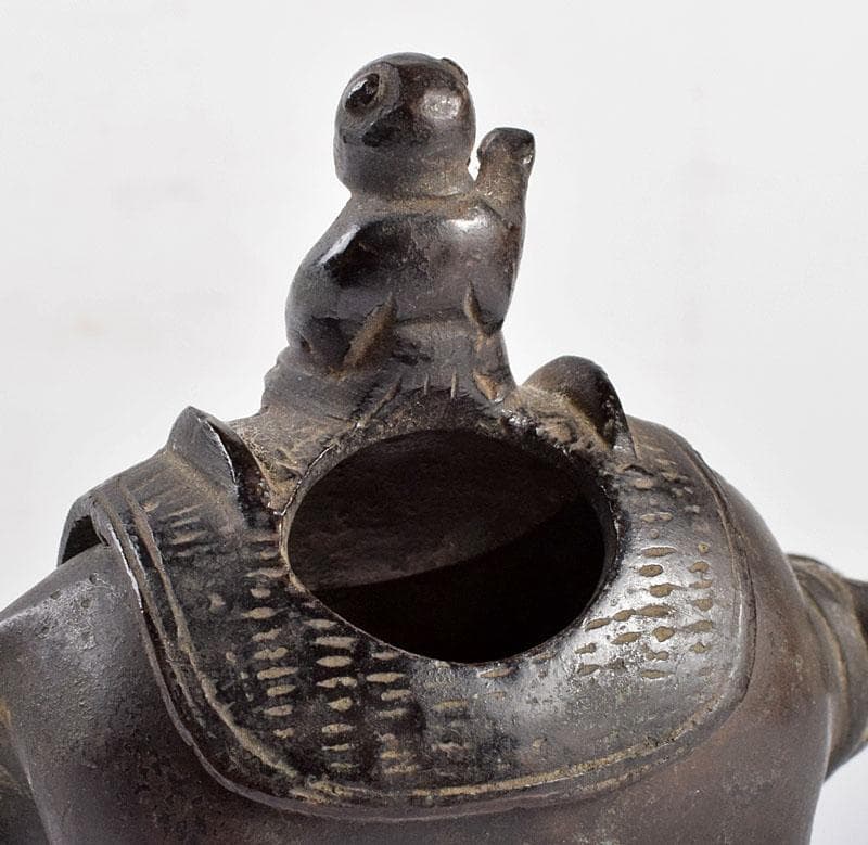 中国 古銅宣徳銅 牛に唐子 のったり香炉 置物 V R4228 - メルカリ