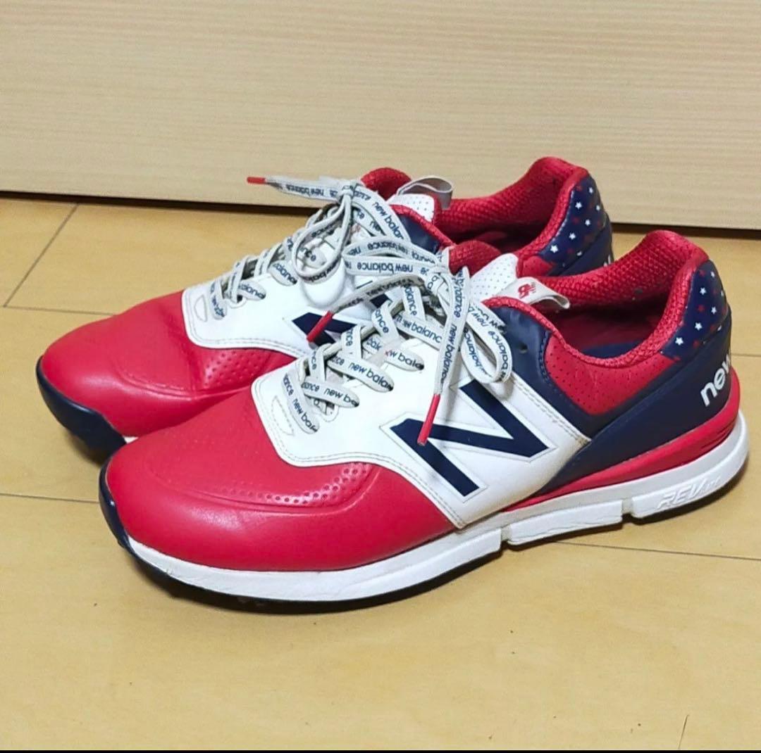 貴重品☆美品☆お洒落New Balance ゴルフシューズ男女兼用25センチ
