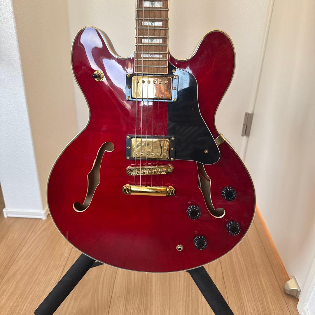 PLAYTECH SA500 セミアコースティックギター PLAYTECH ( プレイテック ) SA500 Flame Cherry セミアコースティック