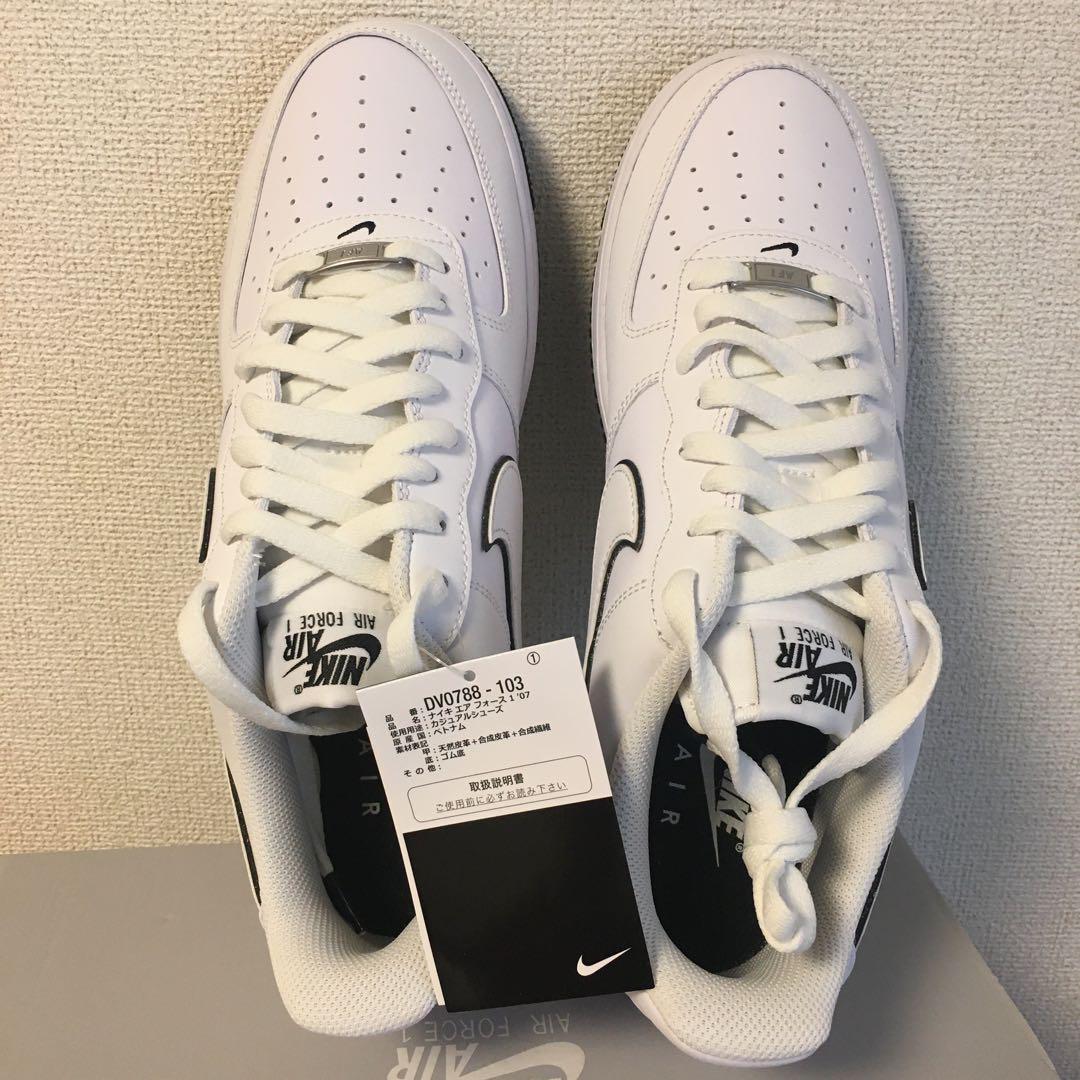 ナイキ エアフォース1 30cm 白黒 ホワイト ブラック DV0788-103 - メルカリ