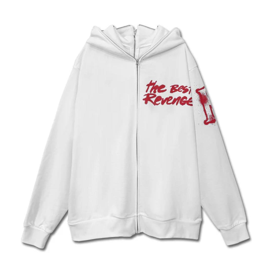 SKY-HI スプリット ジップパーカー WHITE Lサイズ