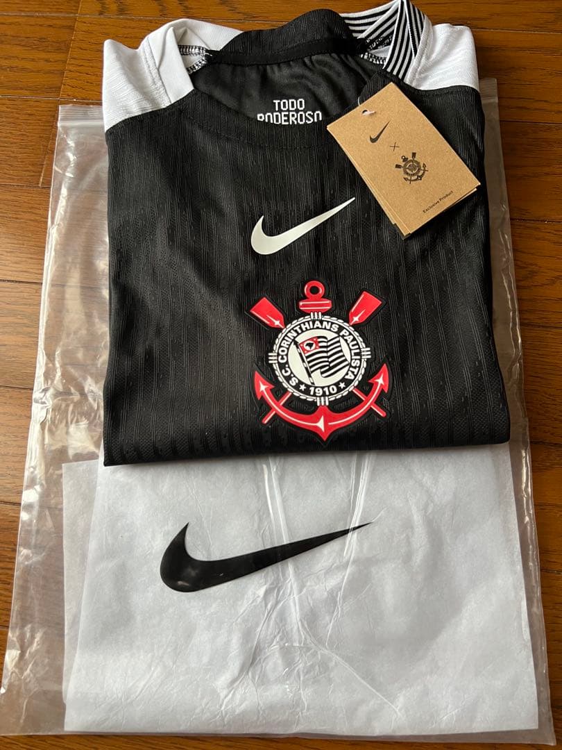Nike Corinthians 半袖ジャージ Nike Corinthians 22/23 Home Stadium SS Jersey - White/Black - Mens