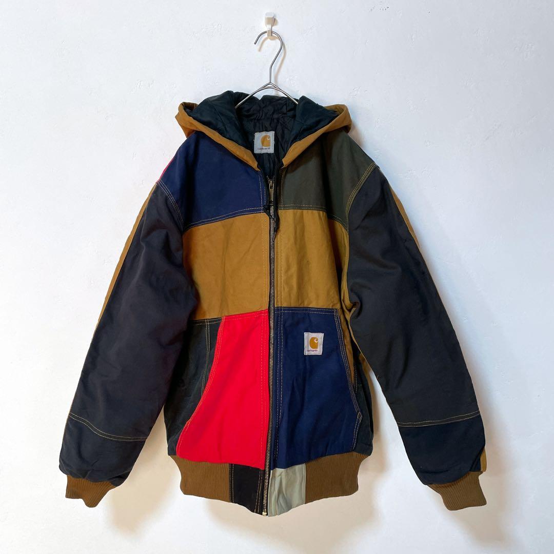 90s カーハート リメイク 再構築 パッチワーク アクティブジャケット