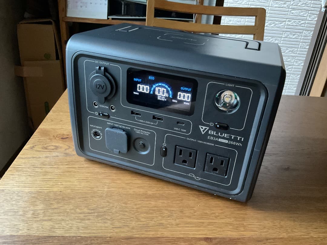 発電機・ポータブル電源 BLUETTI EB3A 楽天市場】BLUETTI ポータブル電源 EB3A 268.8Wh/12,000mAh 家庭用