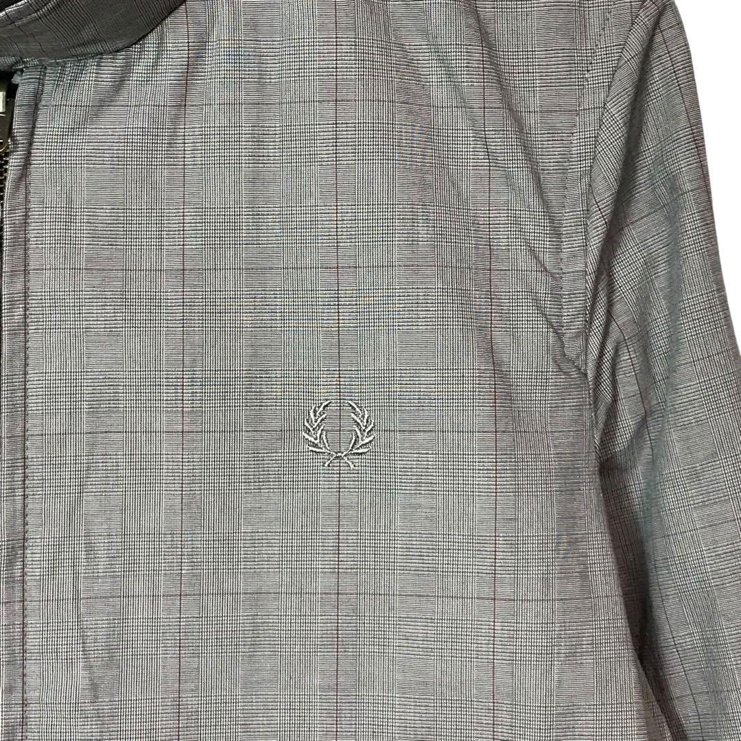 フレッドペリー リバーシブルハリントンウールコート ワンポイント刺繍