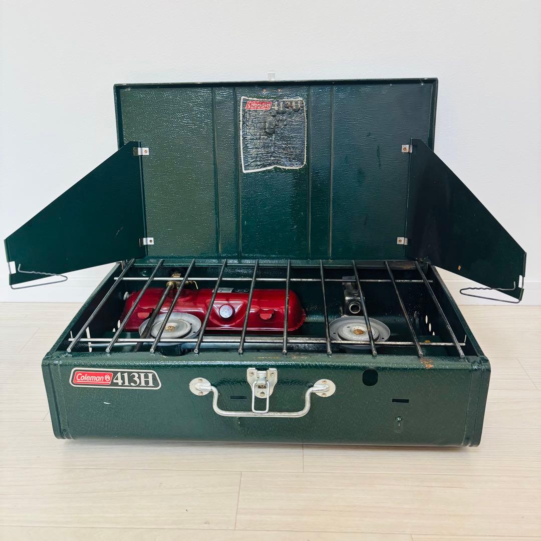 Coleman 413H ツーバーナーコンロ アウトドア ケース付き 2009 - メルカリ