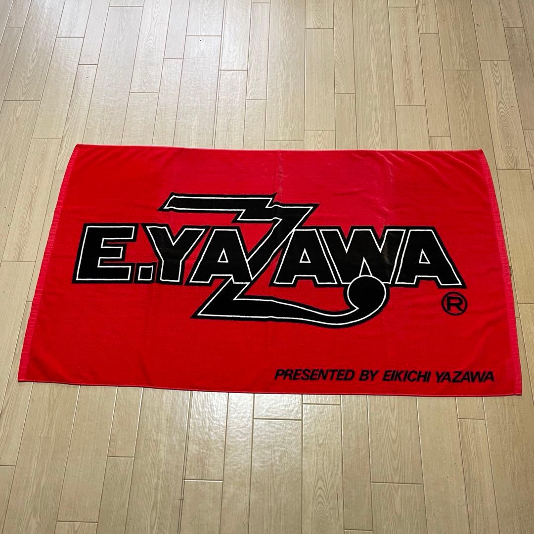 矢沢永吉 ★ 当時物94s' スペシャルビーチタオル ( ロゴ ) レッド