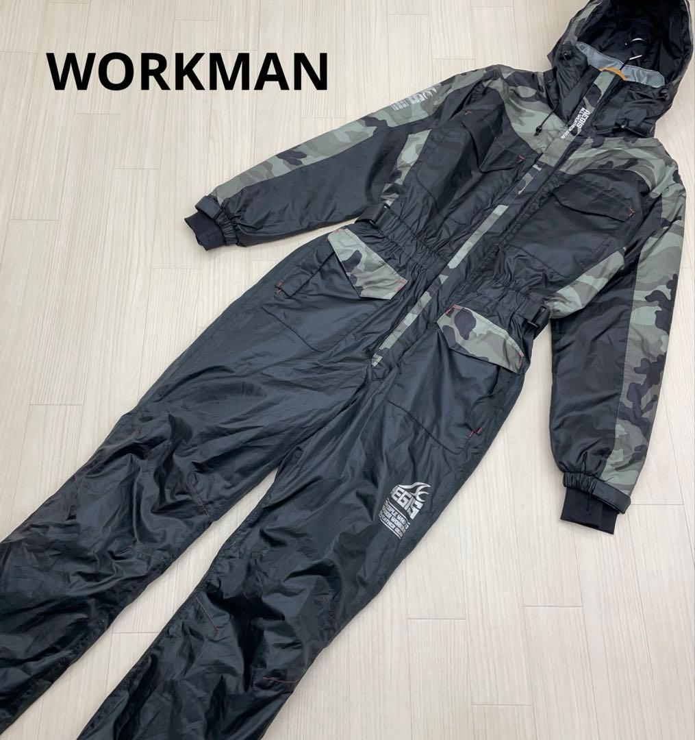☆ WORKMAN ワークマン カモフラ イージス透湿防水防寒 ツナギ L