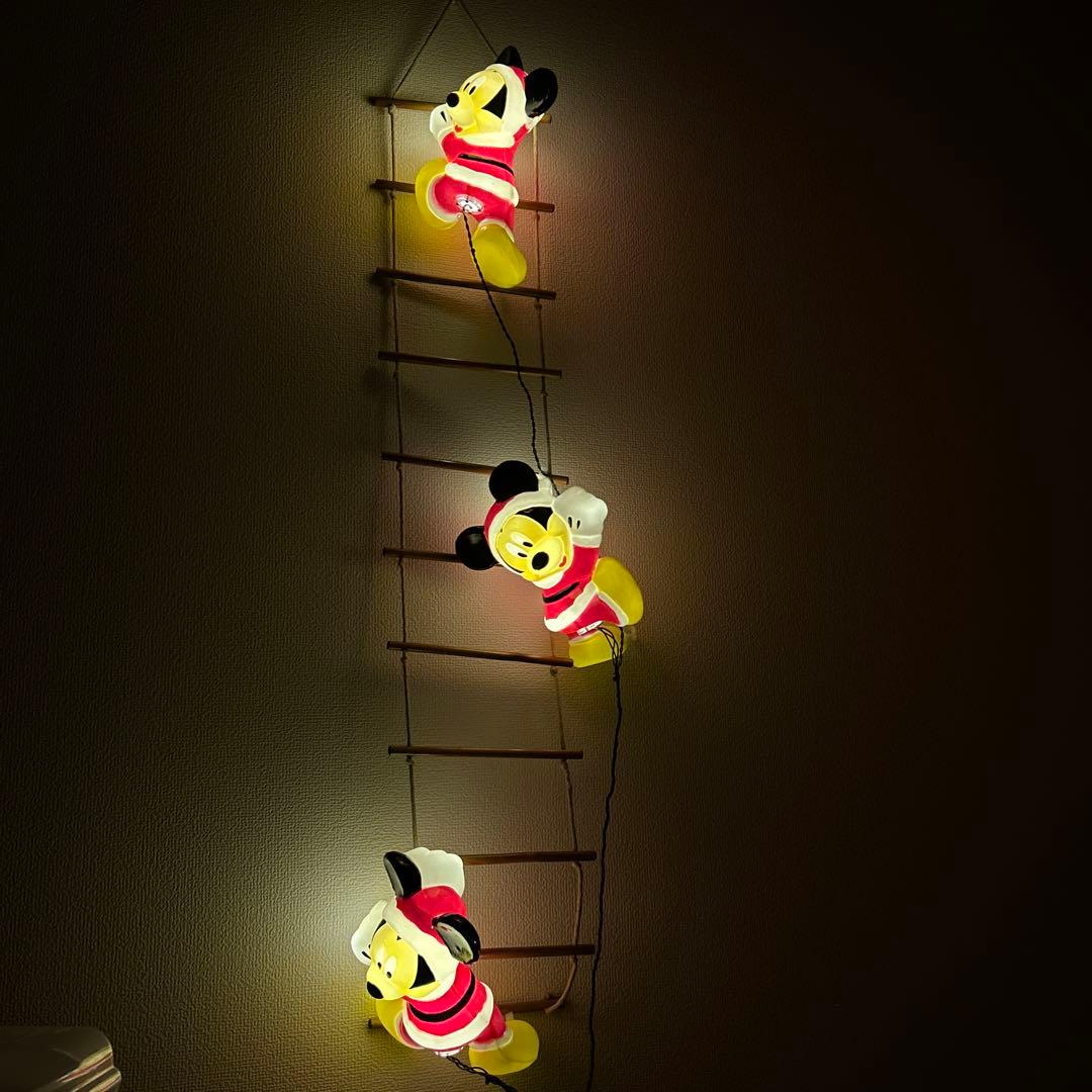 ディズニー ミッキー クリスマス イルミネーション LED レトロ 当日発送品 ホリデー ミッキーマウス LEDライト付き 高さ121センチ