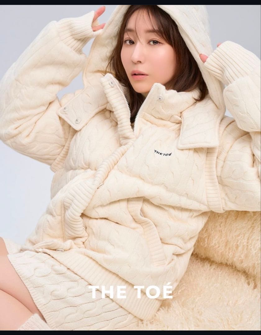 the toe SHARD KNIT DOWN white【値下げしました】 - メルカリ