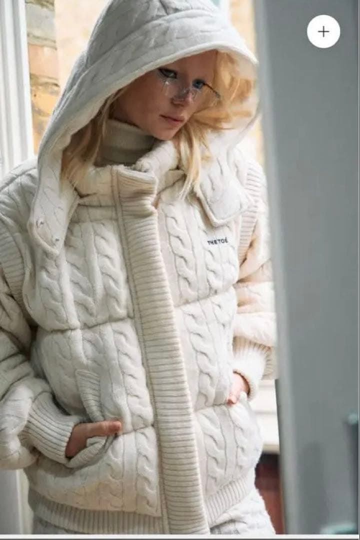 the toe SHARD KNIT DOWN white【値下げしました】 - メルカリ