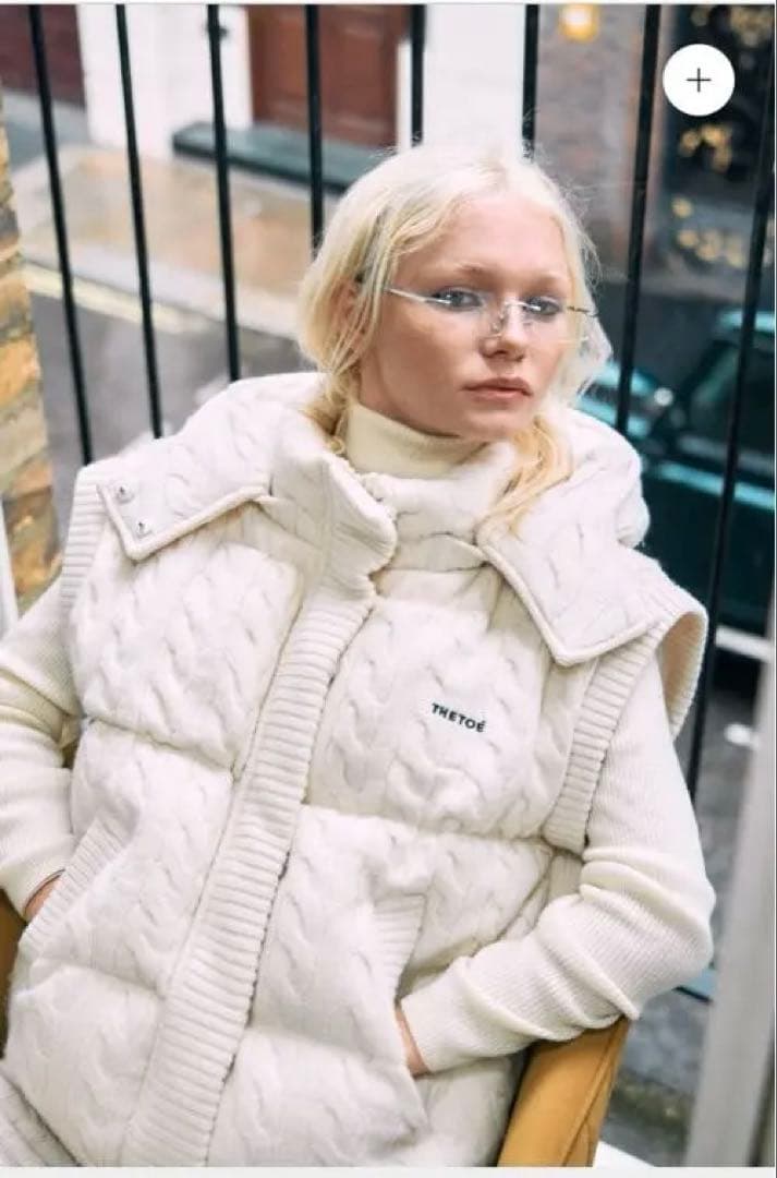 the toe SHARD KNIT DOWN white【値下げしました】 - メルカリ