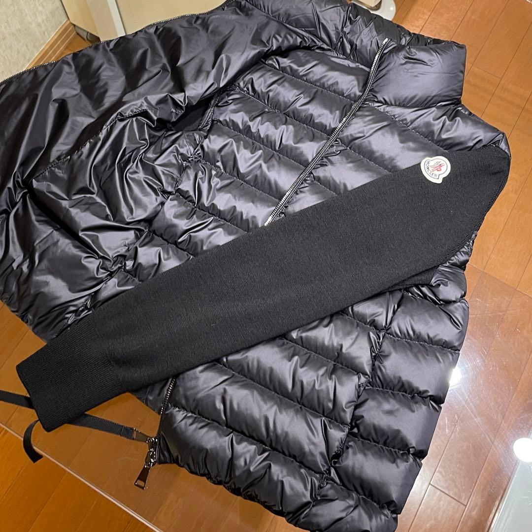 国内正規品】MONCLER 銀座店購入 レディース ニットダウン ブラックXS