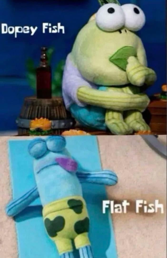 スポンジボブ ポップマート y Fish + Flat Fish POP NOW:Bikini Bottom Buddies - Whimsical Plush - POP MART (United