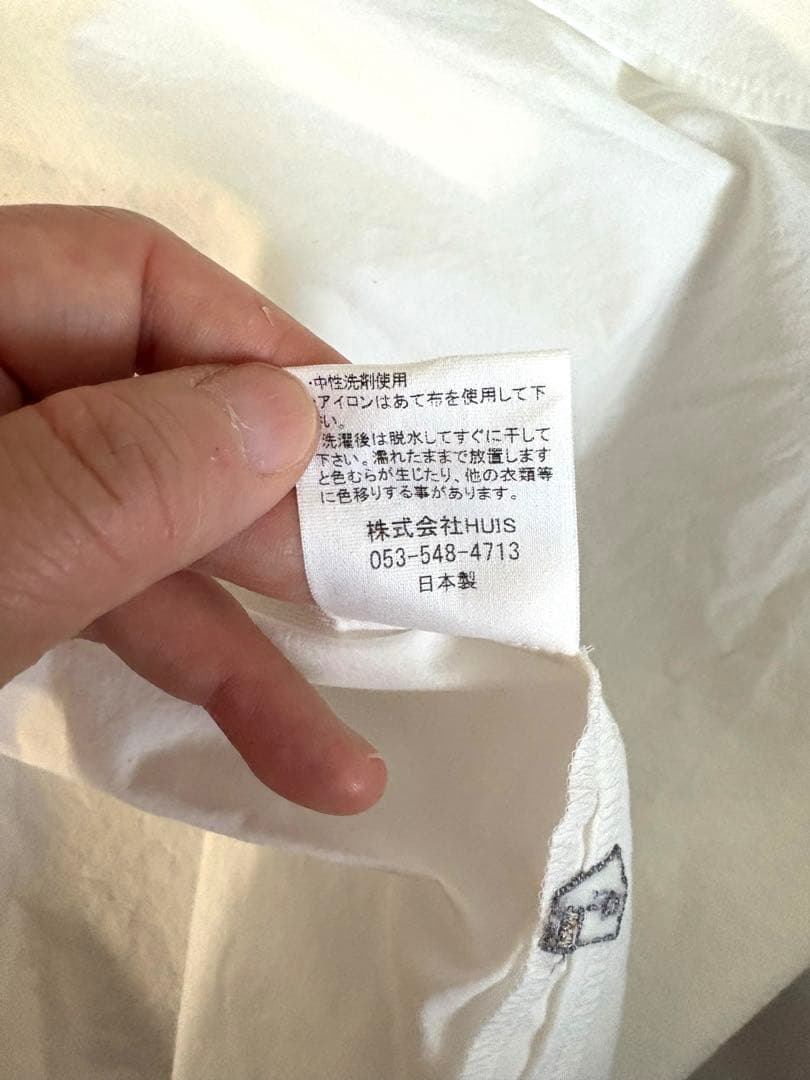HUIS×金子敦子 すっぴんシャツ シロ - メルカリ