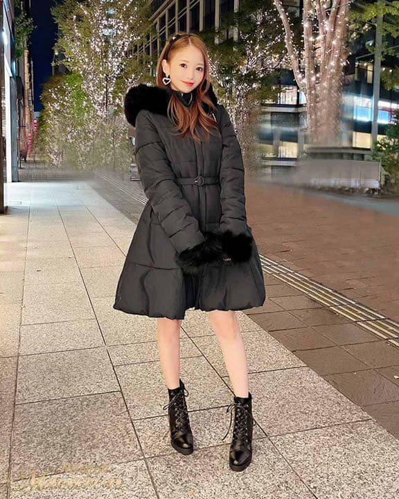 ミシェルマカロン ベルト付きダウンコート - メルカリ