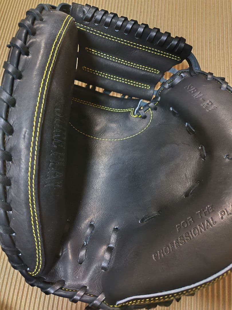 SP 硬式キャッチャーミット 黒 レザー グローブ・ミット - 野球用品の