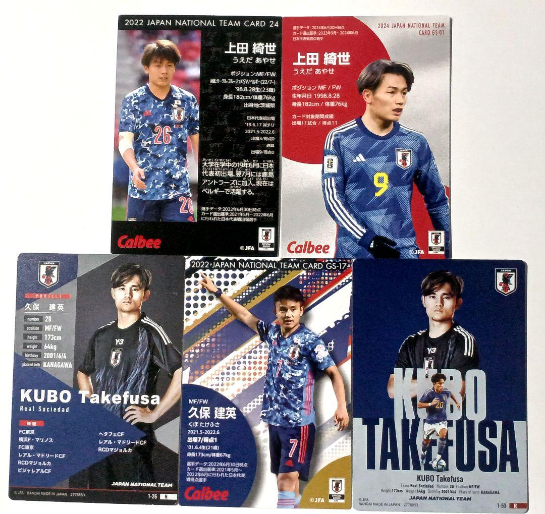 サッカー日本代表 久保建英 上田綺世 ウエハース カード - メルカリ