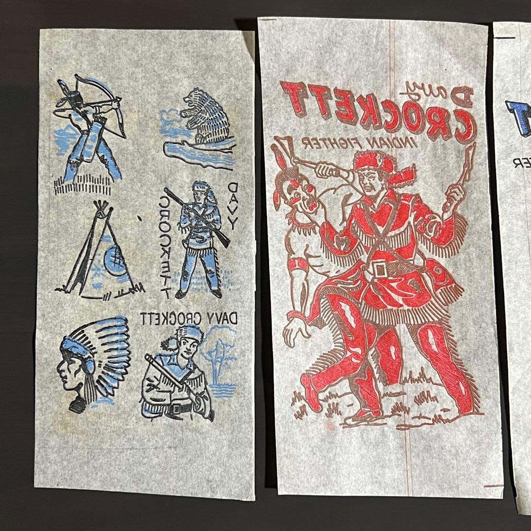 50s ビンテージ アイロンプリント 転写紙 デイビークロケット