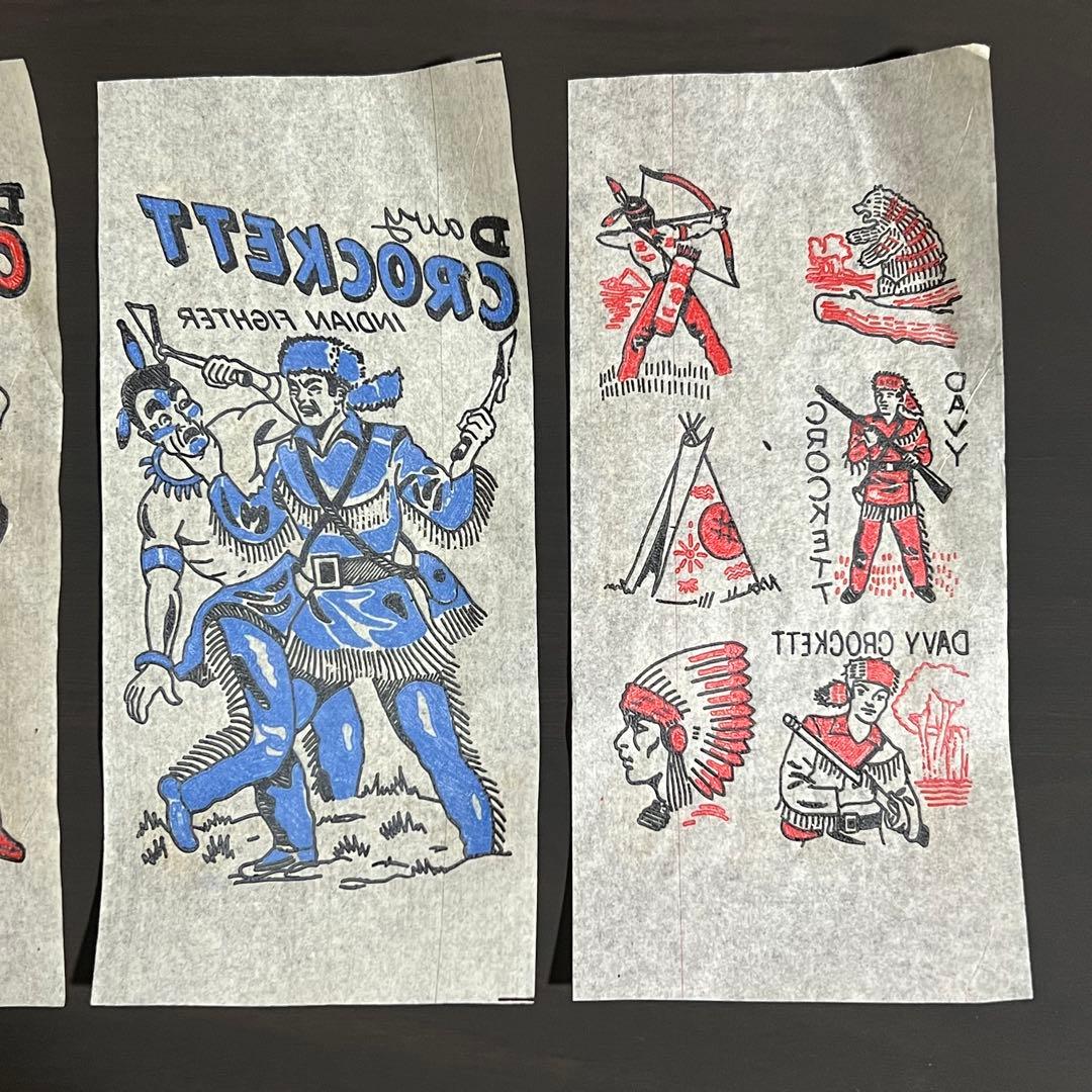 50s ビンテージ アイロンプリント 転写紙 デイビークロケット