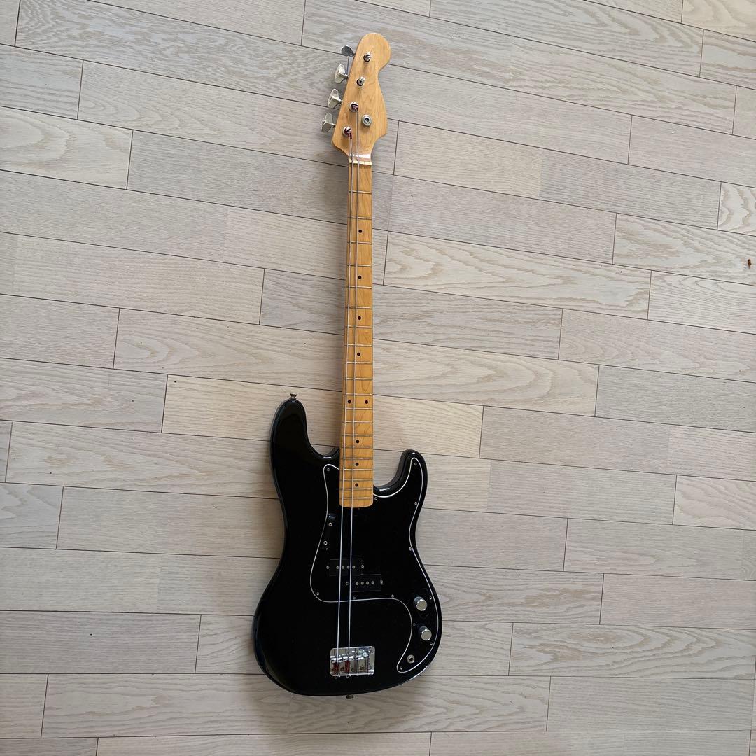 エレキベース ブラック アルダー製ケース付き Legend LJB-Z B/BK(Black ブラックピックガード) ジャズベース/ケース