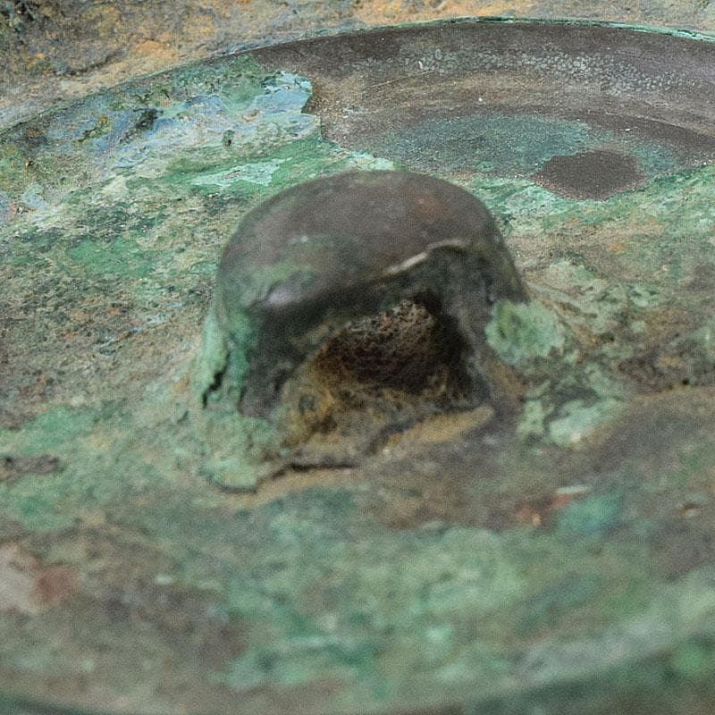 中国 古銅青銅 銅鏡 古鏡 紙鎮 文鎮 時代箱 M R9328 - メルカリ