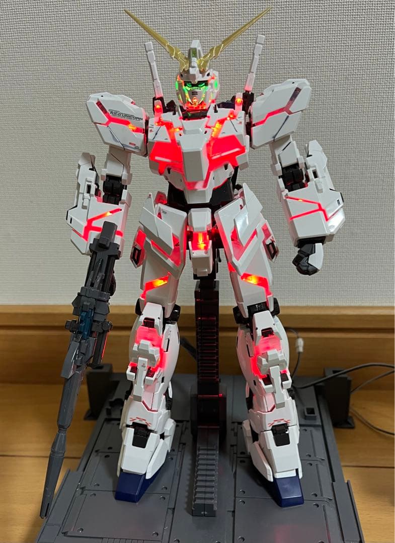 MGEX ユニコーンガンダム Ver.ka 完成品 組み立て済み　LED