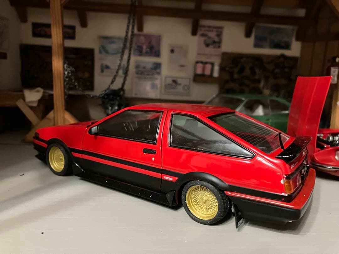 国産名車コレクション 1/24 スプリンター トレノ　スポイラー付き