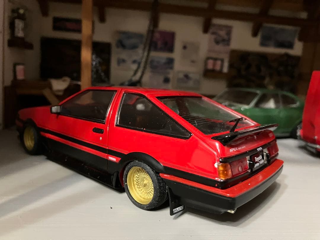 国産名車コレクション 1/24 スプリンター トレノ　スポイラー付き