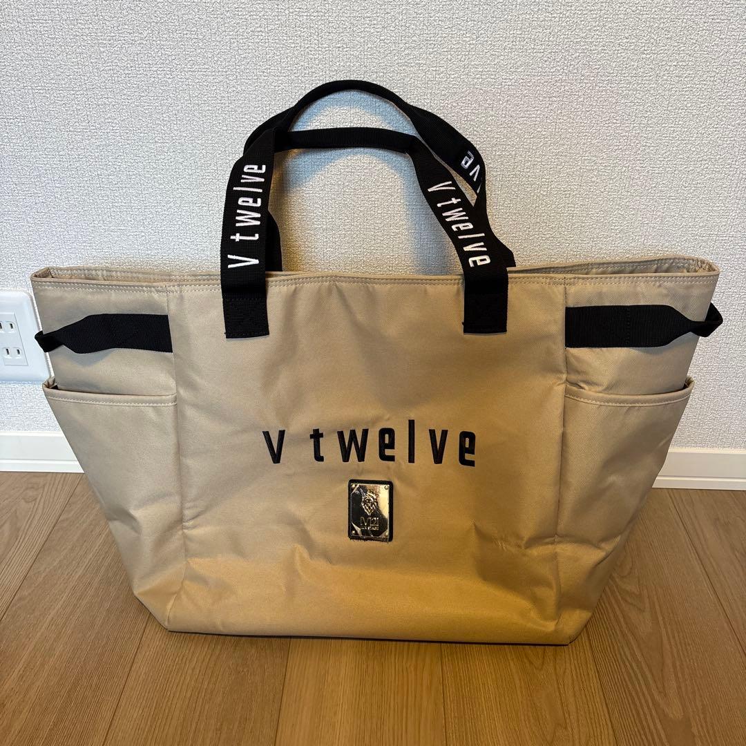 V12 ベージュ ボストンバッグ UNISEX CITY LINE ボストンバッグ ベージュ