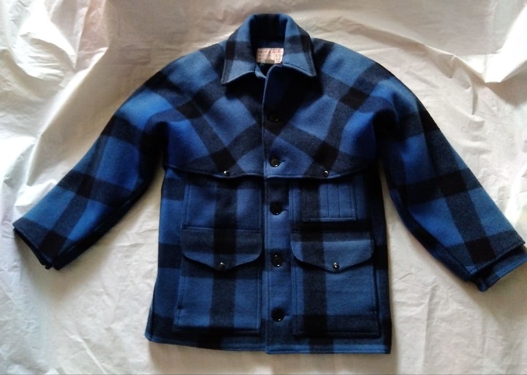 フィルソン ダブル マッキーノ クルーザー ジャケット 【40】 青✕黒