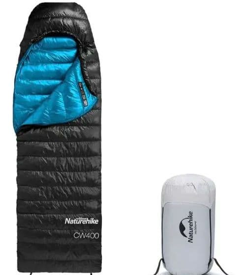 Naturehike CW400 寝袋 Naturehike CW400 シュラフ ダウン 650FP 寝袋 コンパクト 軽量 撥水
